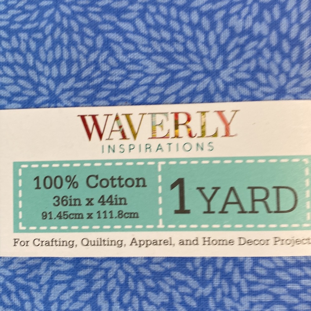 Wavelet Inspirations 1 yard Precut Fabric
